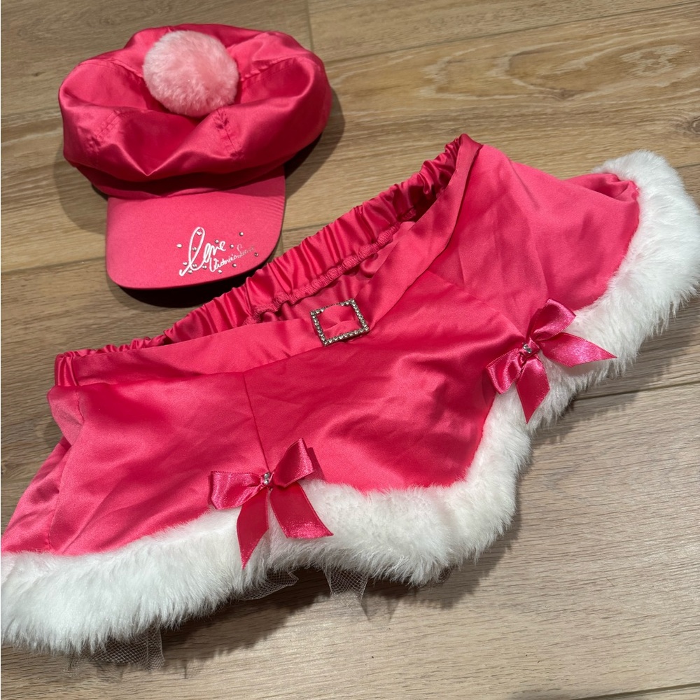 Victoria's Secret Vintage Pink and White Santa Set